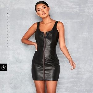 BRAND NEW MISTRESS ROCKS LEATHER DRESS
